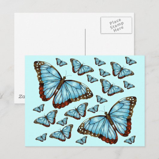 Butterfly Delight Postkarte (Vorne/Hinten)