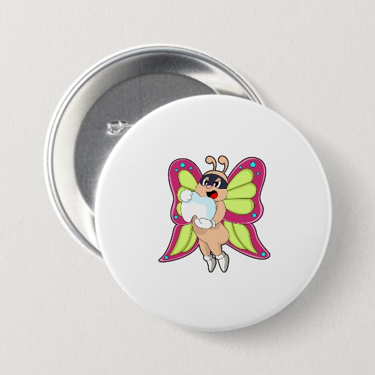 Butterfly Dentist Teeth Button (Vorne & Hinten)