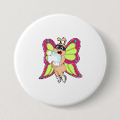 Butterfly Dentist Teeth Button (Vorderseite)