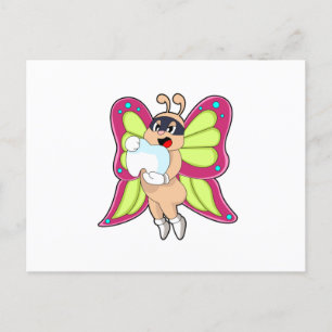 Butterfly Dentist Teeth Postkarte