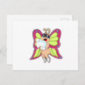 Butterfly Dentist Teeth Postkarte (Vorne/Hinten)