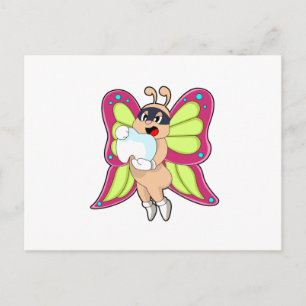 Butterfly Dentist Teeth Postkarte