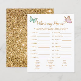 Butterfly, der mein Mama Baby-Duschenspiel ist