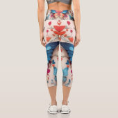Butterfly-Design Capri Leggings (Rückseite)