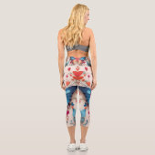 Butterfly-Design Capri Leggings (Rückseite)