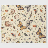 Butterfly-Design Geschenkpapier (Flach)