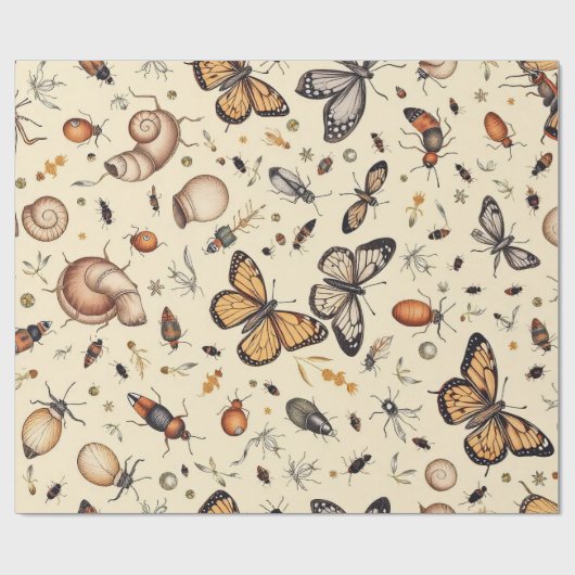 Butterfly-Design Geschenkpapier (Flach)