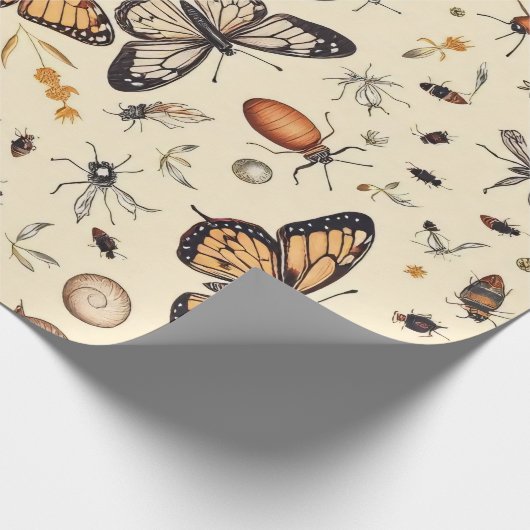 Butterfly-Design Geschenkpapier (Ecke)