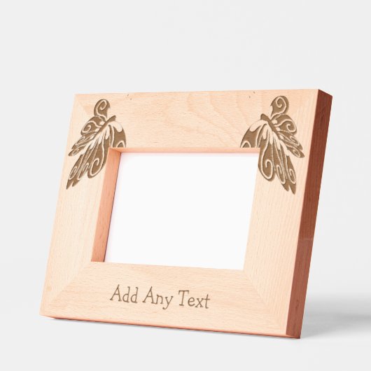 Butterfly Design Personalisiert Geätzte Rahmen (Links)