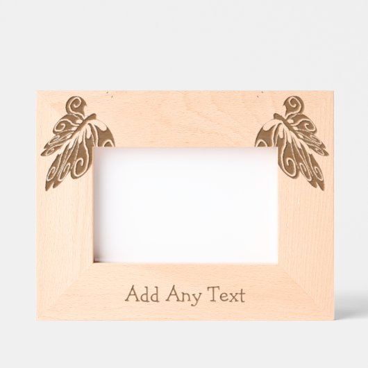 Butterfly Design Personalisiert Geätzte Rahmen (Vorderseite)