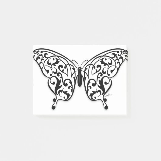 Butterfly_Design Post-it Klebezettel (Vorderseite)