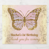 Butterfly-Design Schaumweinetikett (Einzelnes Label)