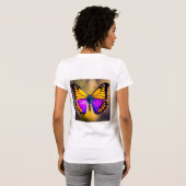 Butterfly-Design T-Shirt (Schwarz voll)