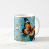 Butterfly Design-Tasse Kaffeetasse (VorderseiteRechts)