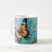 Butterfly Design-Tasse Kaffeetasse (Vorderseite Links)