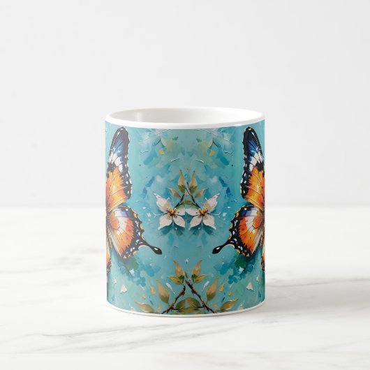 Butterfly Design-Tasse Kaffeetasse (Mittel)