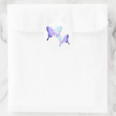 Butterfly-Designkleber Runder Aufkleber (Tasche)