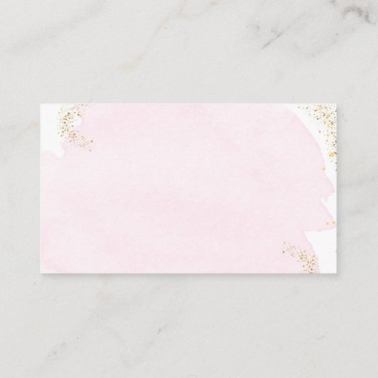 Butterfly Diaper Raffle Ticket Baby Duschkabine Begleitkarte (Rückseite)