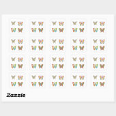Butterfly Doodle Style Art 4 Pack Sticker (Blatt)