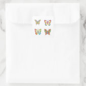 Butterfly Doodle Style Art 4 Pack Sticker (Tasche)