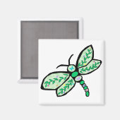 Butterfly-Dragonfly-Magnet Magnet (Vorderseite/Rückseite)