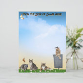 Butterfly, Dragonfly, Raccoon, and Summer Fun (Stehend Vorderseite)