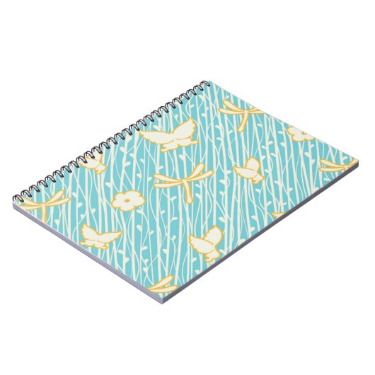 Butterfly Dragonfly SpiralNotebook Notizblock (Linke Seite)