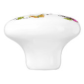 Butterfly drawer knobs ceramic Keramikknauf (Seitenansicht)