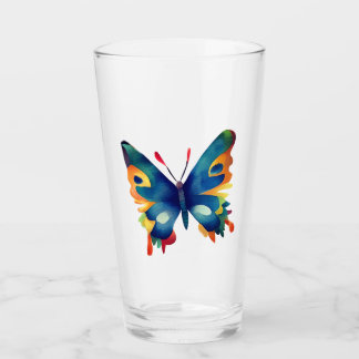 Butterfly Drawing Glas