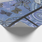 Butterfly Dream Aborigine Wrapping Paper Geschenkpapier (Ecke)