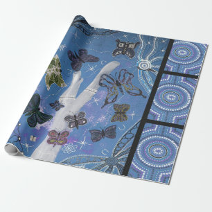 Butterfly Dream Aborigines Wrapping Paper Geschenkpapier