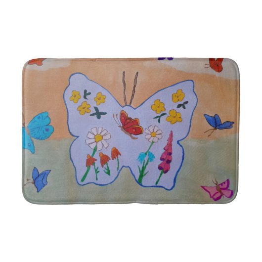 Butterfly Dream Bath Mat Badematte (Vorderseite)
