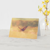 Butterfly dream *card* karte (Gelbe Blume)