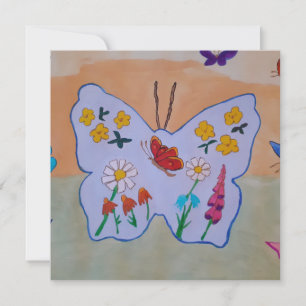 Butterfly Dream-Flachgrusskarte Karte