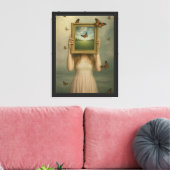 Butterfly Dream Frame Leinwand Print (Insitu (Wohnzimmer))