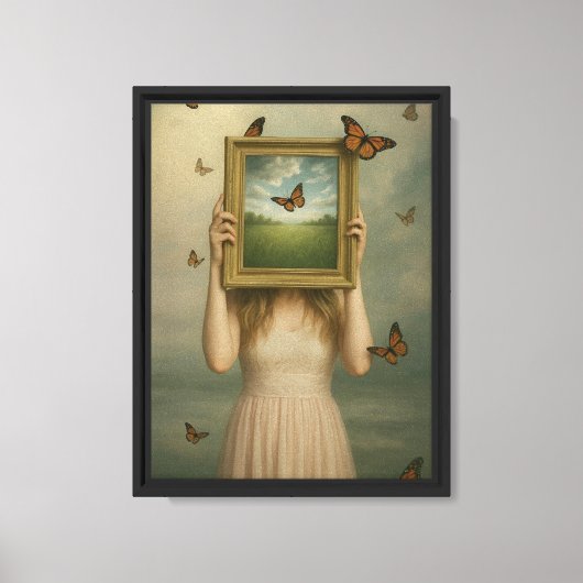 Butterfly Dream Frame Leinwand Print (Vorderseite)