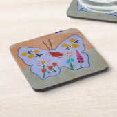 Butterfly Dream Hard Plastic Untersetzer (Linke Seite)