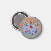 Butterfly Dream Magnet (Vorderseite/Rückseite)