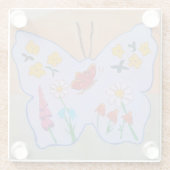Butterfly Dreaming Glasuntersetzer (Rückseite)