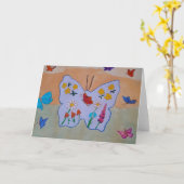 Butterfly Dreaming Karte (Gelbe Blume)