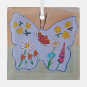 Butterfly Dreaming Ornament Aus Glas