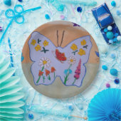 Butterfly Dreaming Paper Plate Pappteller (Party)