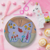 Butterfly Dreaming Paper Plate Pappteller (Party)