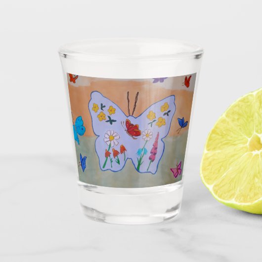 Butterfly Dreaming Schnapsglas (Vorderseite)