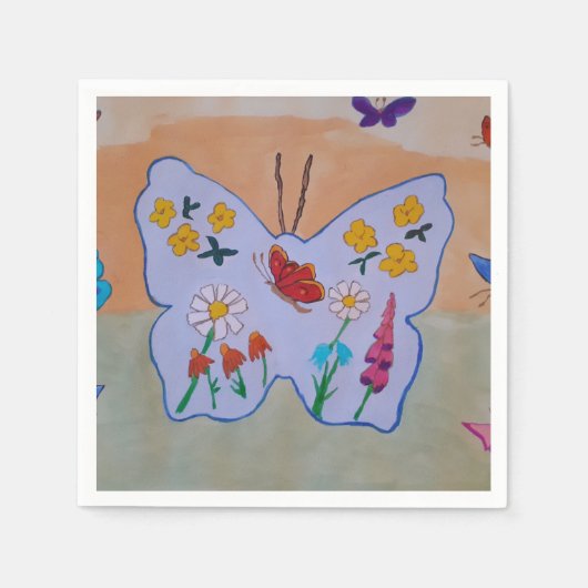 Butterfly Dreaming Serviette (Vorderseite)