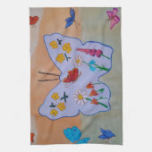 Butterfly Dreaming Teetuch Geschirrtuch (Vertikal)
