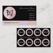 Butterfly Dreams $ 10 Lochkarten Treuekarte (Vorne/Hinten)