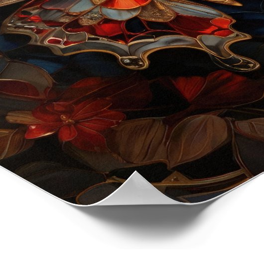 Butterfly Dreams - 3D Digital Art Poster (Ecke)
