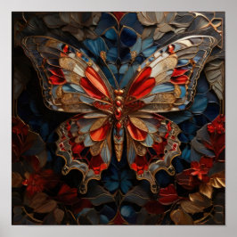 Butterfly Dreams - 3D Digital Art Poster