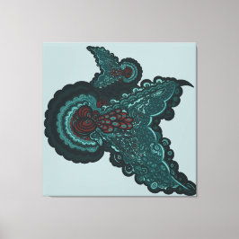 Butterfly Dreams:A Fusion of Flowers and Fantasy Leinwanddruck